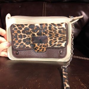 Cute leopard, tan and brown crossbody Purse